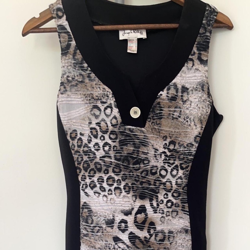 joseph ribkoff animal print dress